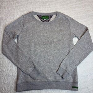 Heineken Sweatshirt Unisex Medium Gray Embossed Logo Pullover Crewneck Beer